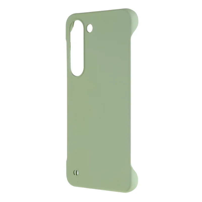 For Samsung Galaxy S21 FE 5G Hard PC Cell Phone Protector Frameless Skin-touch Shockproof Phone Case Cover - Matcha Green