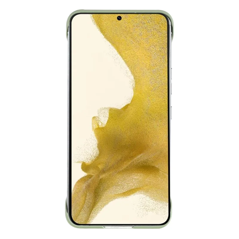 For Samsung Galaxy S21 FE 5G Hard PC Cell Phone Protector Frameless Skin-touch Shockproof Phone Case Cover - Matcha Green