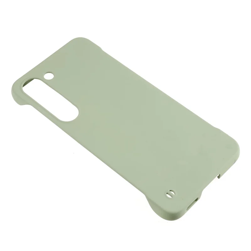 For Samsung Galaxy S21 FE 5G Hard PC Cell Phone Protector Frameless Skin-touch Shockproof Phone Case Cover - Matcha Green