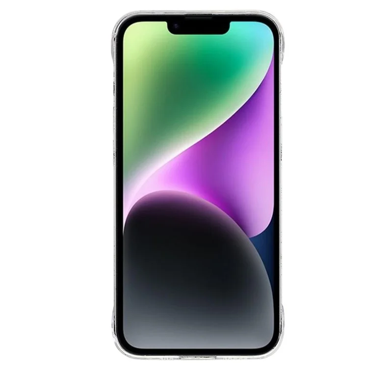 Hard PC Phone Case per iPhone 14, Custodia per cellulare in cristallo trasparente senza cornice antigraffio