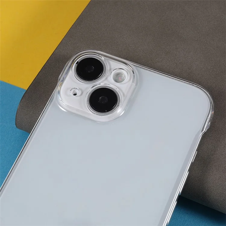 Hard PC Phone Case per iPhone 14, Custodia per cellulare in cristallo trasparente senza cornice antigraffio