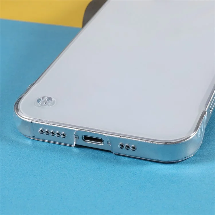 Hard PC Phone Case per iPhone 14, Custodia per cellulare in cristallo trasparente senza cornice antigraffio