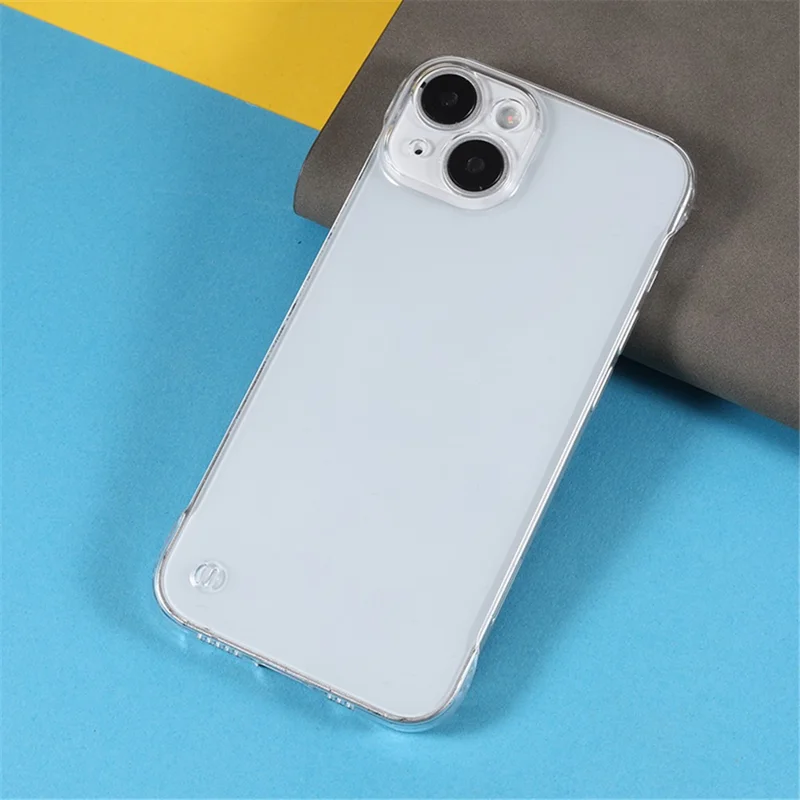 Capa de Telefone Transparente para iPhone 13 mini, Capa Protetora de Telefone Móvel de PC Sem Moldura Rígida