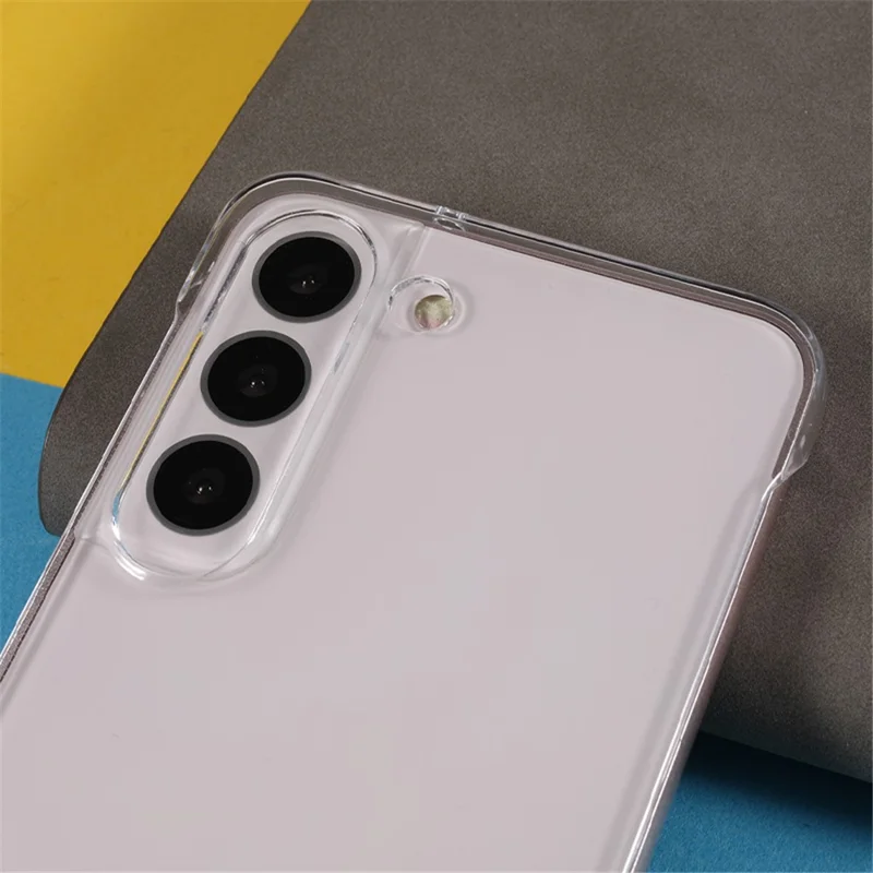 For Samsung Galaxy S22+ 5G Hard PC Anti-drop Phone Case Frameless Clear Cell Phone Back Cover