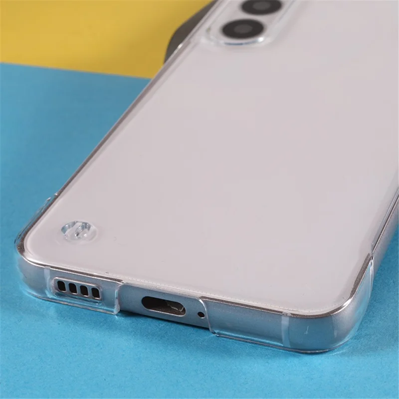 For Samsung Galaxy S22+ 5G Hard PC Anti-drop Phone Case Frameless Clear Cell Phone Back Cover