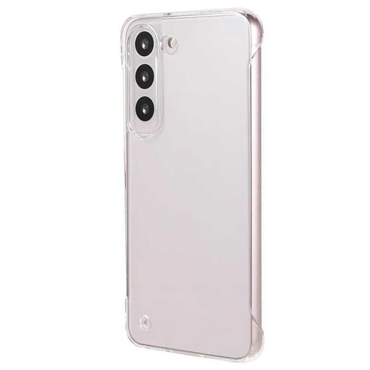 Für Samsung Galaxy S23 Rahmenfreie Harte PC-Stoßfeste Handyhülle Klare Handyhülle