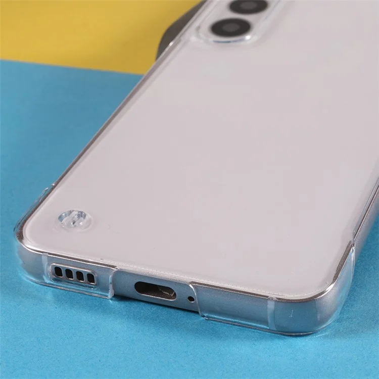Für Samsung Galaxy S23 Rahmenfreie Harte PC-Stoßfeste Handyhülle Klare Handyhülle