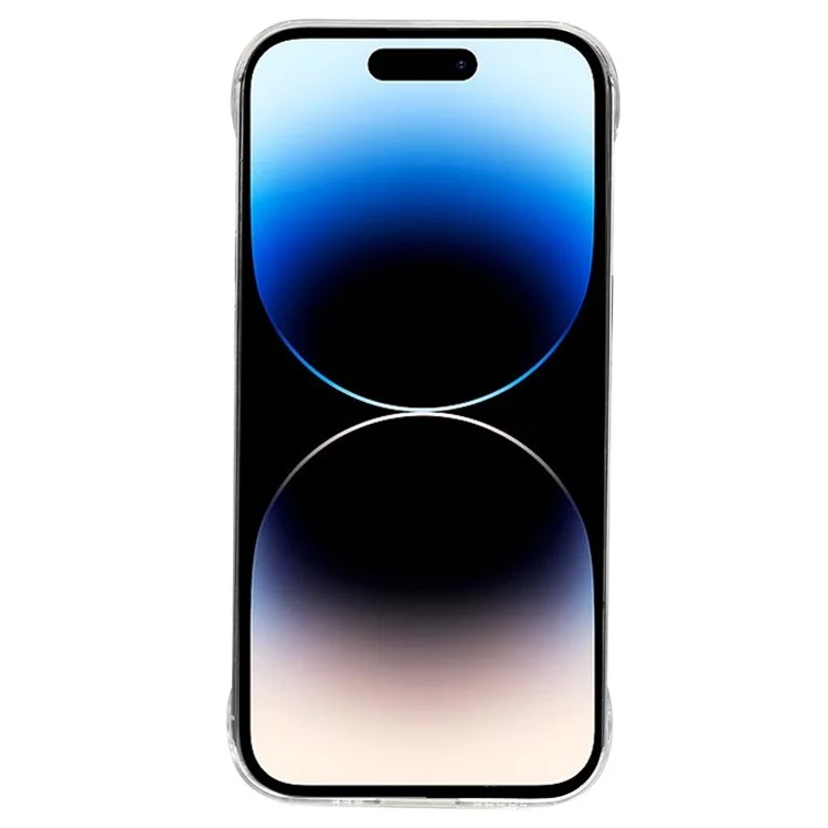 For iPhone 14 Pro Frameless Camera Lens Protective Case Hard PC Shockproof Clear Phone Cover