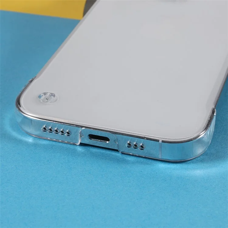 For iPhone 14 Pro Frameless Camera Lens Protective Case Hard PC Shockproof Clear Phone Cover