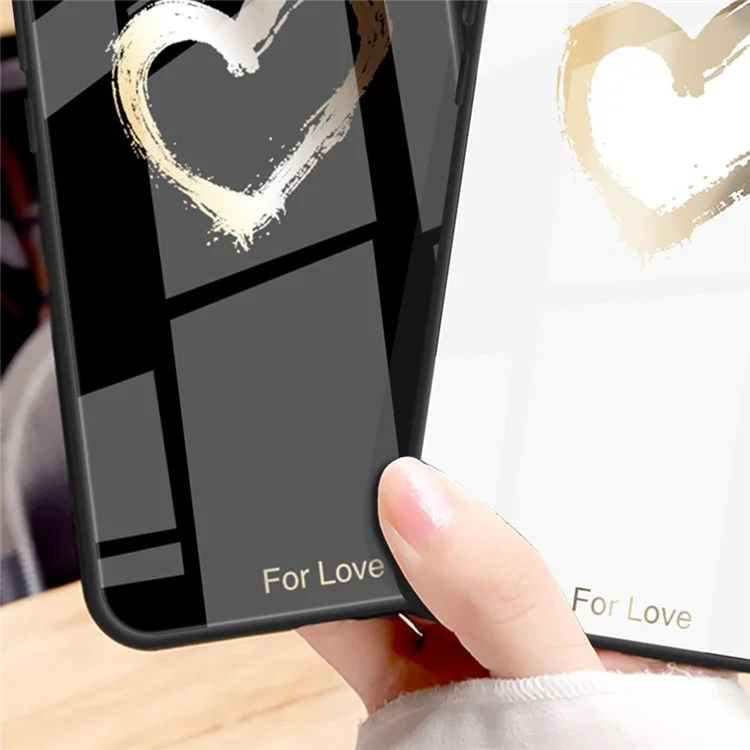 For OnePlus 11 5G Pattern Printing Anti-scratch Phone Case Tempered Glass+PC+TPU Cell Phone Cover - Lovely