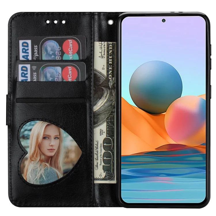 For Xiaomi 13 Lite / Civi 2 5G Glittery Leather Phone Stand Case Zippered Wallet Phone Cover - Black