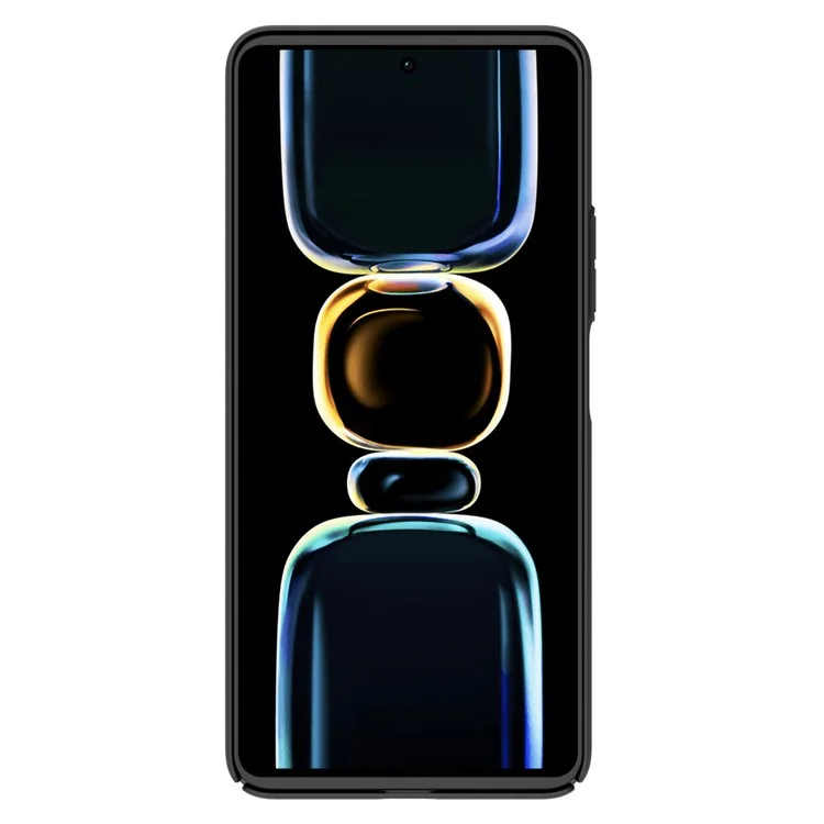 NILLKIN CamShield para Xiaomi Redmi K60E 5G Funda de teléfono dura de PC Anti-caída con protección deslizante de la lente - Negro