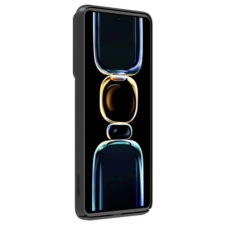 NILLKIN CamShield para Xiaomi Redmi K60E 5G Funda de teléfono dura de PC Anti-caída con protección deslizante de la lente - Negro