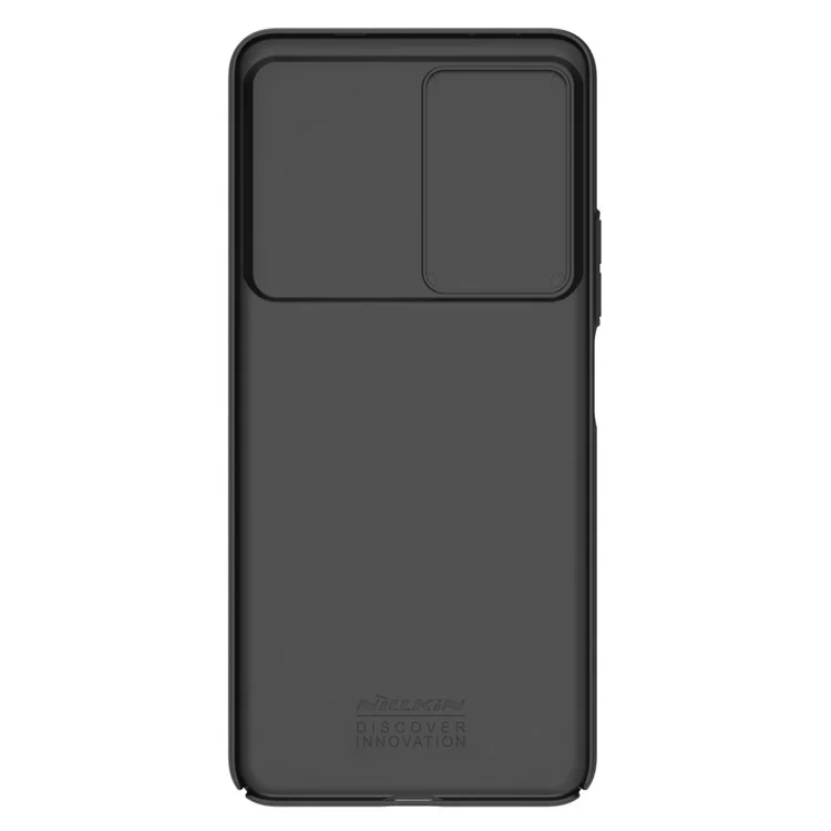 NILLKIN CamShield para Xiaomi Redmi K60E 5G Funda de teléfono dura de PC Anti-caída con protección deslizante de la lente - Negro