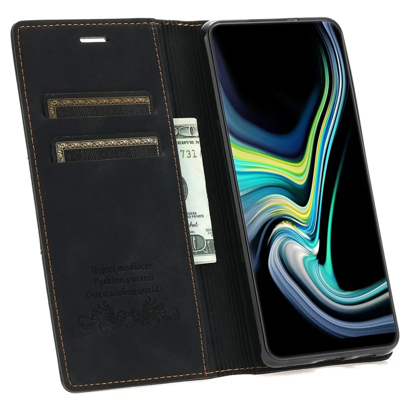 For Xiaomi 13 Lite / Civi 2 5G Phone Stand Case PU Leather Folio Flip Wallet Phone Cover - Black