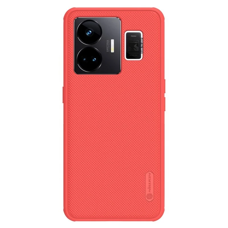 NILLKIN Super Frosted Shield Pro for Realme GT Neo 5 5G / GT3 5G Matte Phone Case PC+TPU Protective Phone Cover - Red