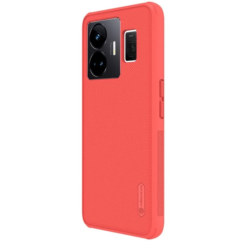 NILLKIN Super Frosted Shield Pro for Realme GT Neo 5 5G / GT3 5G Matte Phone Case PC+TPU Protective Phone Cover - Red