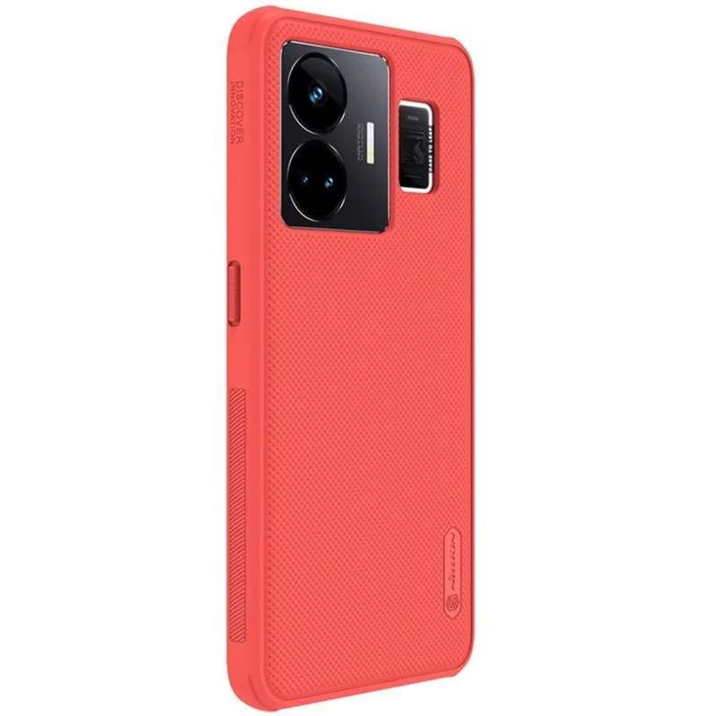 NILLKIN Super Frosted Shield Pro for Realme GT Neo 5 5G / GT3 5G Matte Phone Case PC+TPU Protective Phone Cover - Red