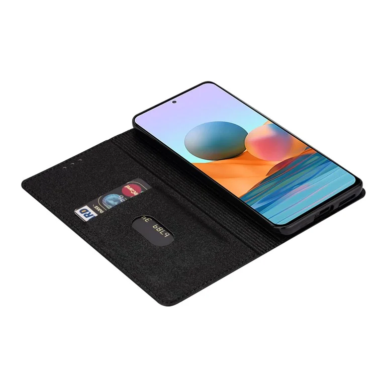 For Xiaomi Poco X5 Pro 5G / Redmi Note 12 Pro Speed 5G / Note 12 Pro 5G Phone Case Glitter PU Leather Flip Cover - Black