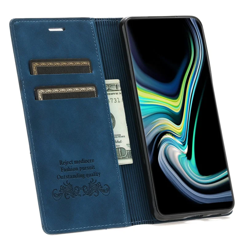 For Xiaomi Poco X5 Pro 5G / Redmi Note 12 Pro Speed 5G / Note 12 Pro 5G Wallet Phone Case Protective PU Leather Flip Cover - Blue