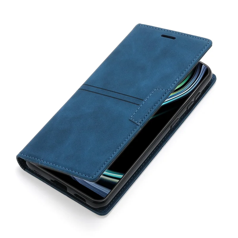 For Xiaomi Poco X5 Pro 5G / Redmi Note 12 Pro Speed 5G / Note 12 Pro 5G Wallet Phone Case Protective PU Leather Flip Cover - Blue
