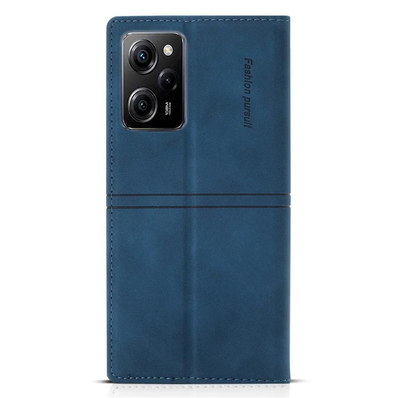 For Xiaomi Poco X5 Pro 5G / Redmi Note 12 Pro Speed 5G / Note 12 Pro 5G Wallet Phone Case Protective PU Leather Flip Cover - Blue
