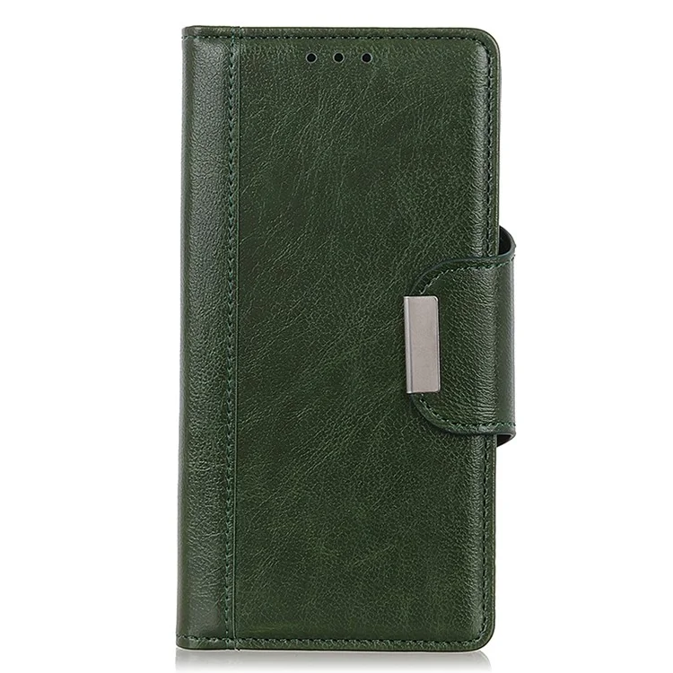 Shockproof Phone Case for Google Pixel 7a PU Leather Folio Flip Cover Wallet Stand Phone Protector - Green
