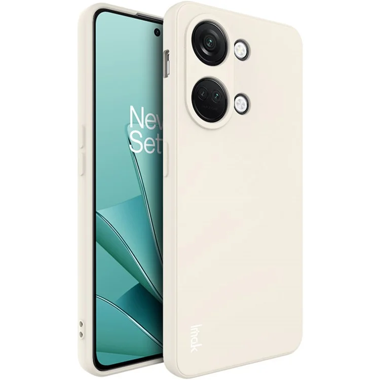Custodia per telefono IMAK UC-4 Series per OnePlus Nord 3 5G / Ace 2V, cover in TPU con bordo dritto, anti-caduta, guscio per cellulare - Bianco