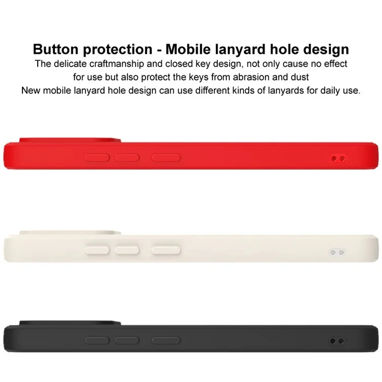 Custodia per telefono IMAK UC-4 Series per OnePlus Nord 3 5G / Ace 2V, cover in TPU con bordo dritto, anti-caduta, guscio per cellulare - Bianco