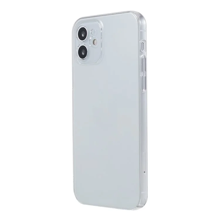 For iPhone 12 6.1 inch Transparent Phone Case Hard PC Anti-drop Phone Back Cover
