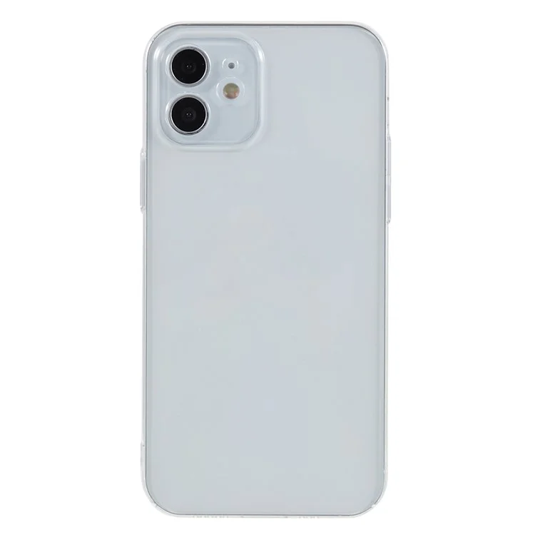 For iPhone 12 6.1 inch Transparent Phone Case Hard PC Anti-drop Phone Back Cover