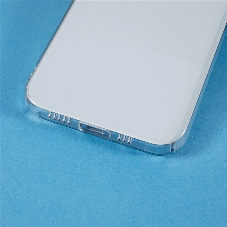 For iPhone 12 6.1 inch Transparent Phone Case Hard PC Anti-drop Phone Back Cover