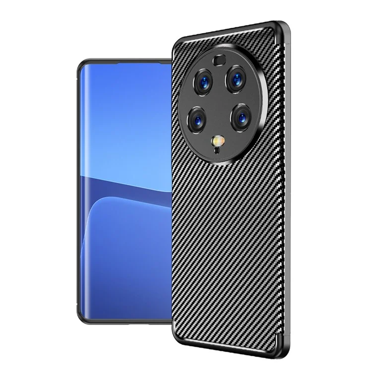 Para Xiaomi 13 Ultra Anti-scratch Carbon Fiber Texture Phone Case Soft TPU Protective Phone Cover