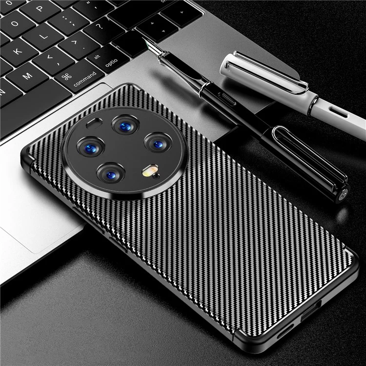 Para Xiaomi 13 Ultra Anti-scratch Carbon Fiber Texture Phone Case Soft TPU Protective Phone Cover