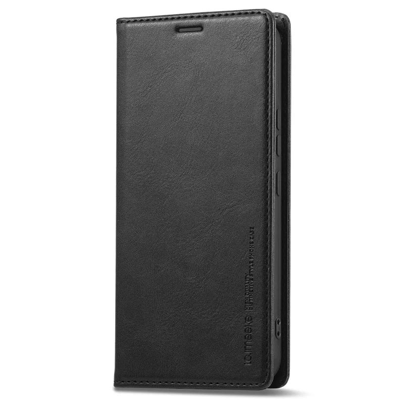 LC.IMEEKE voor Samsung Galaxy A34 5G PU Leather Flip Folio Case met RFID-blokkering Wallet Stand Telefoonhoes - Zwart
