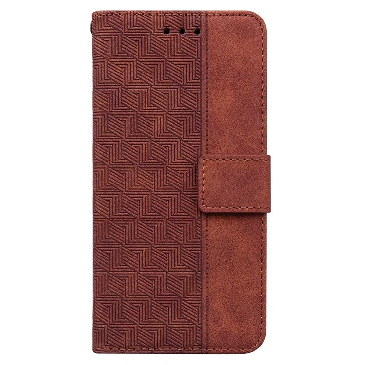 Capa Protetora para Honor X8a 4G Capa de Telefone Imprensa Carteira Suporte Capa de Couro - Marrom