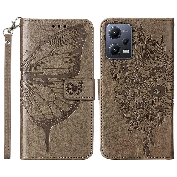 Для Xiaomi Redmi Note 12 5G (Global) / (India) / (China) / Poco X5 5G Чехол YB Imprinting Series-4 Phone Cover - серый