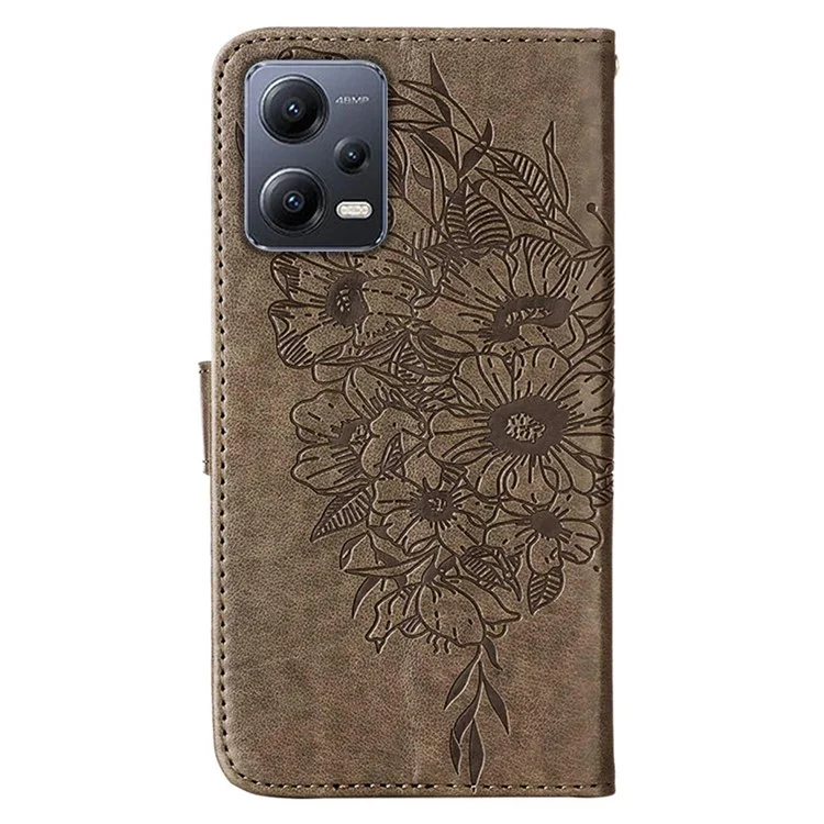 Для Xiaomi Redmi Note 12 5G (Global) / (India) / (China) / Poco X5 5G Чехол YB Imprinting Series-4 Phone Cover - серый
