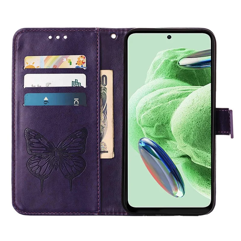 Para Xiaomi Redmi Note 12 5G (Global) / (Índia) / (China) / Poco X5 5G Capa YB Imprinting Series-4 Capa de Telefone - Roxo Escuro