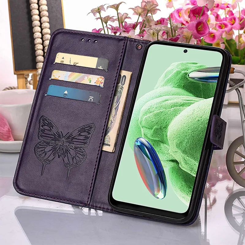 Para Xiaomi Redmi Note 12 5G (Global) / (Índia) / (China) / Poco X5 5G Capa YB Imprinting Series-4 Capa de Telefone - Roxo Escuro