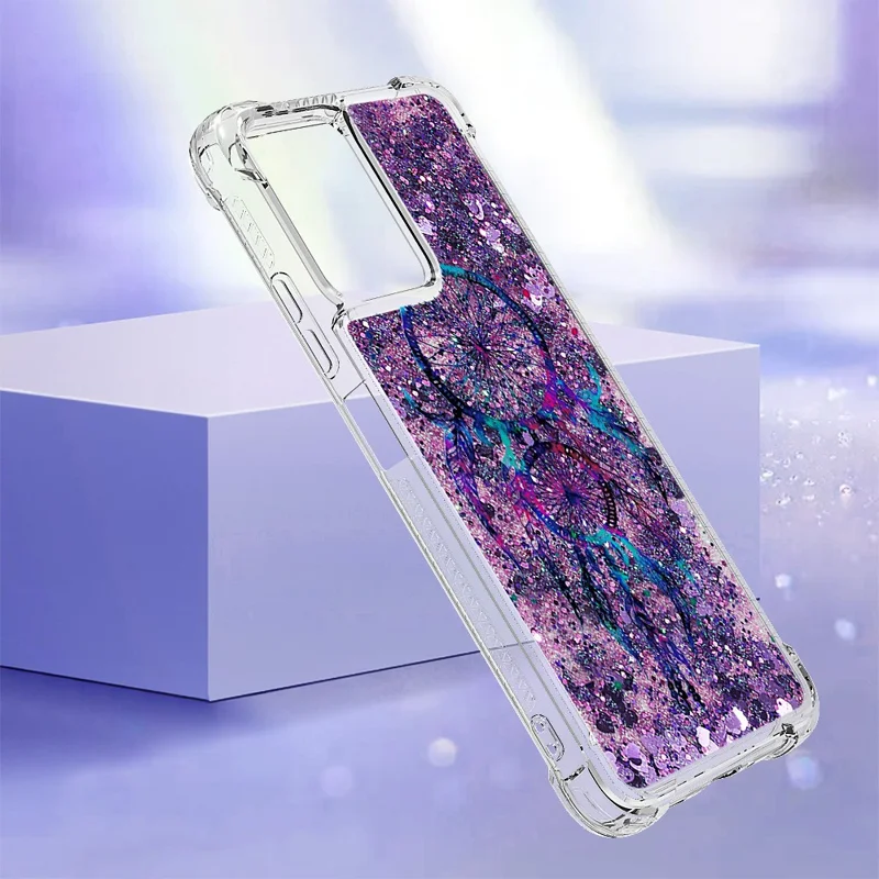 Série YB Quicksand-2 pour Xiaomi Redmi Note 12 5G (mondial) / (Inde) / (Chine) / Téléphone Poco X5 5G Coque de protection en TPU avec impression de motif - Carillons à vent