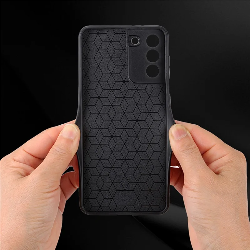 AZNS Pour Samsung Galaxy S21 5G / 4G Boîtier de téléphone en cuir imprimé TPU Étui de protection - Marron