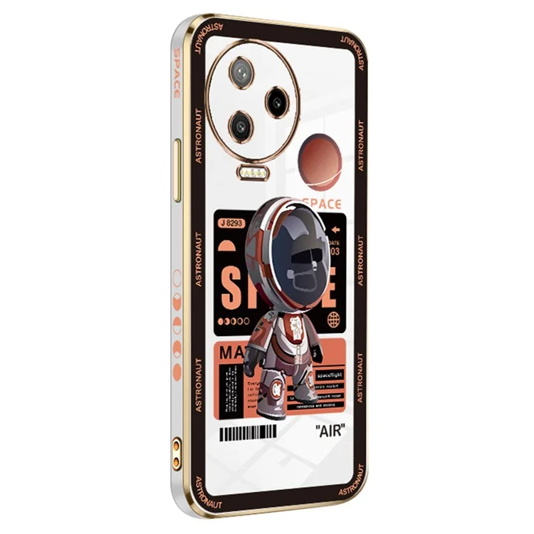 RZANTS For Infinix Note 12 Pro 4G Electroplating TPU Phone Case Universe Spaceman Pattern Cover - White