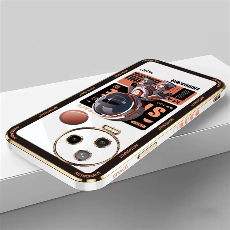 RZANTS For Infinix Note 12 Pro 4G Electroplating TPU Phone Case Universe Spaceman Pattern Cover - White