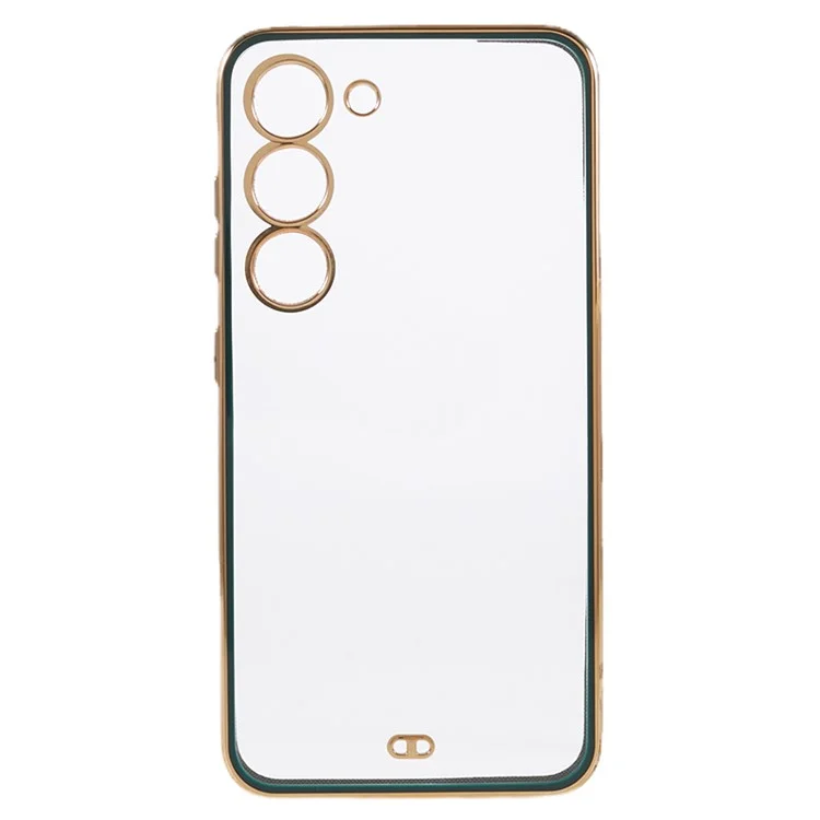 Para Samsung Galaxy S23+ Soft TPU Electroplating Phone Case Dual Color Smartphone Cover - Verde