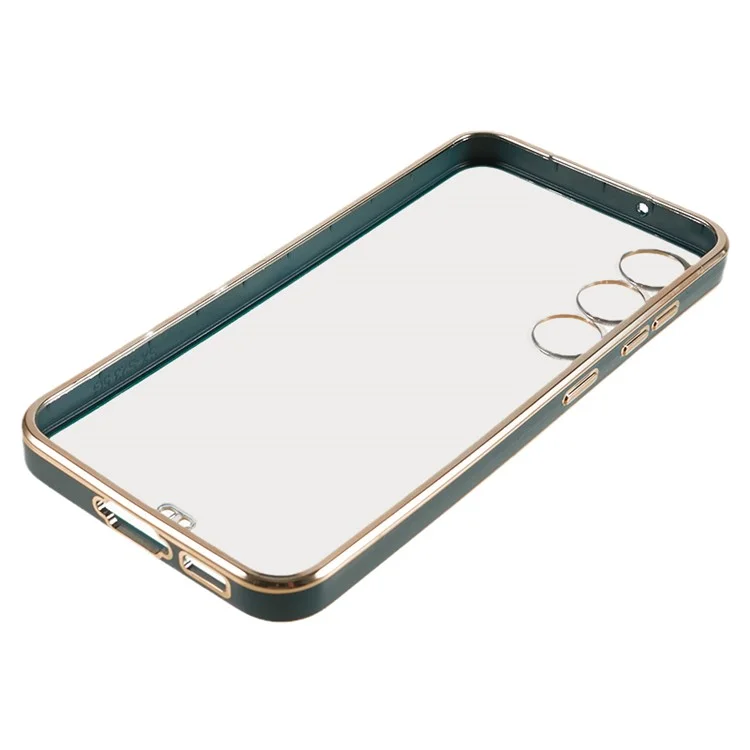 Para Samsung Galaxy S23+ Soft TPU Electroplating Phone Case Dual Color Smartphone Cover - Verde