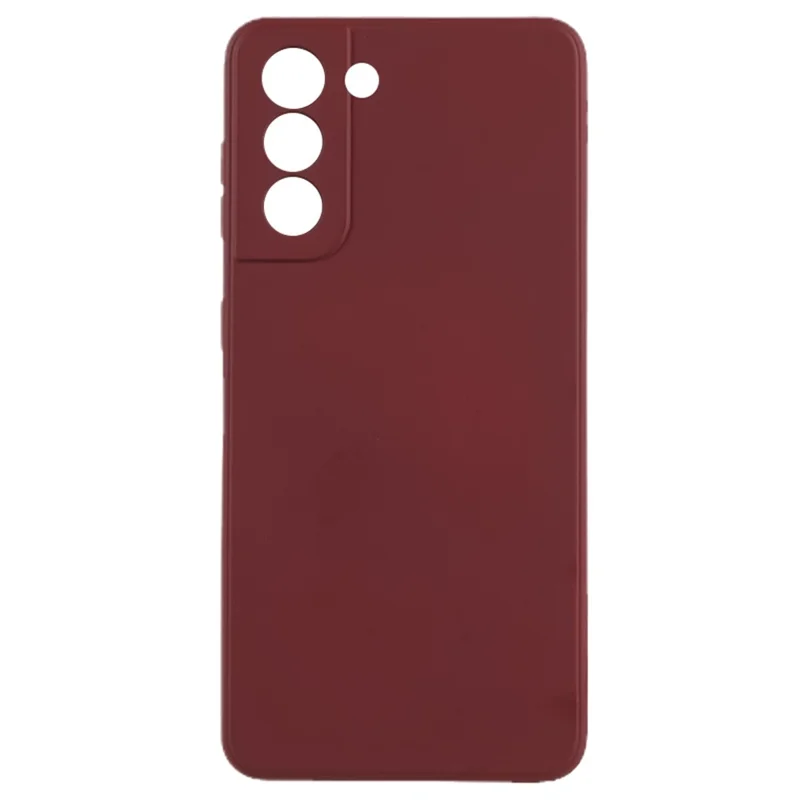 Custodia protettiva in TPU con rivestimento in fibra per Samsung Galaxy S21 4G / 5G - Colore Rosso Vino