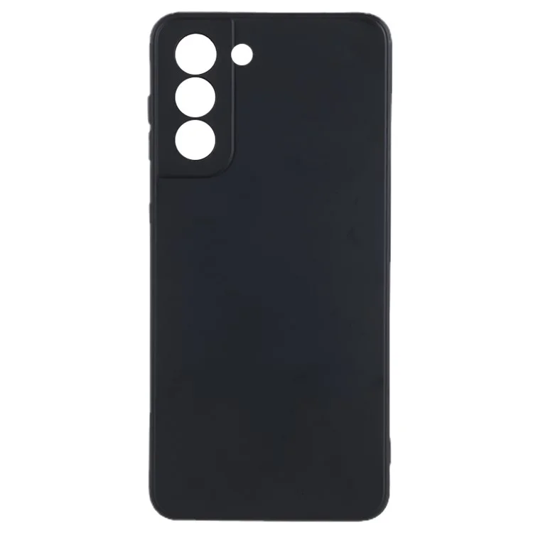 Для Samsung Galaxy S21+ 5G Fiber Lining Back Shell TPU Case Rubberized Cell Phone Cover - Чёрный