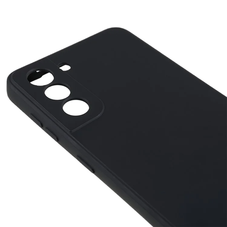 Для Samsung Galaxy S21+ 5G Fiber Lining Back Shell TPU Case Rubberized Cell Phone Cover - Чёрный