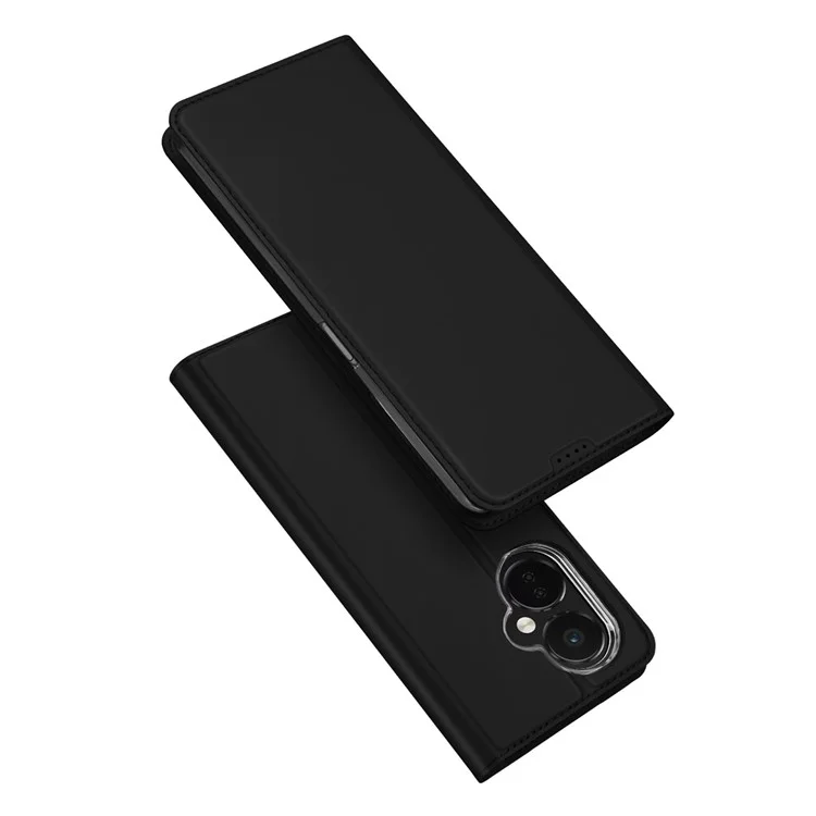 DUX DUCIS Skin Pro Series pour OnePlus Nord CE 3 Lite 5G / Nord N30 5G Étui en cuir PU avec support et porte-carte, coque antichute - Noir